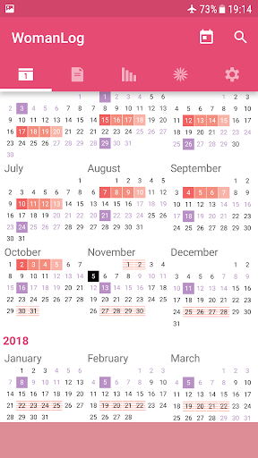 WomanLog Calendar