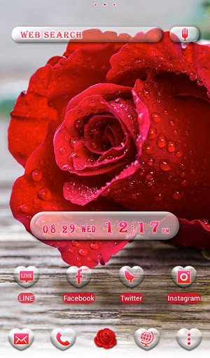 Screenshot Rose Drops Theme