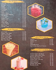 Eat and Drinks menu 1