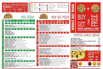 Chicago Pizza menu 