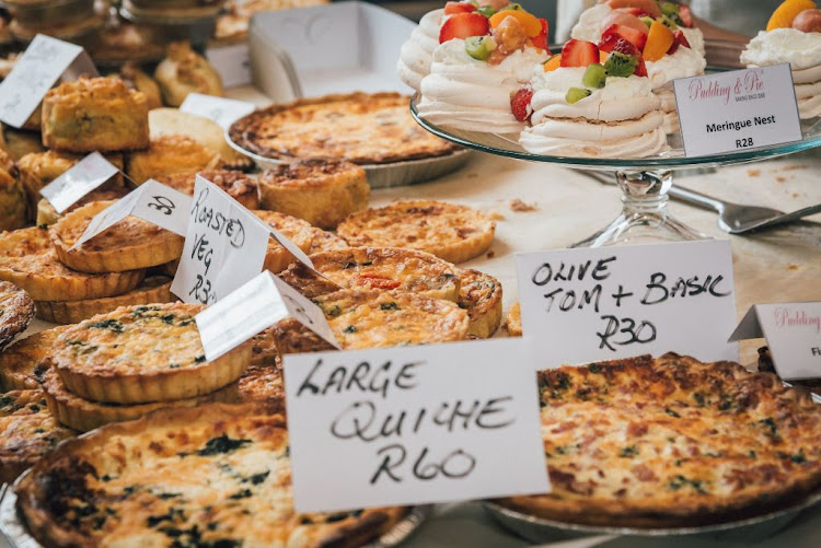 Pudding and Pie nibbles at The Elgin Railway Market.