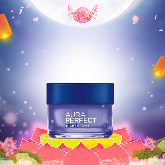 [L'oreal Paris] Kem Dưỡng Ban Đêm Giúp Trắng Sáng Và Đều Màu Da Hoàn Hảo Aura Perfect Night Cream 50Ml