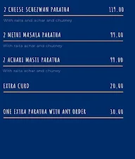 The Indian Paratha House menu 1