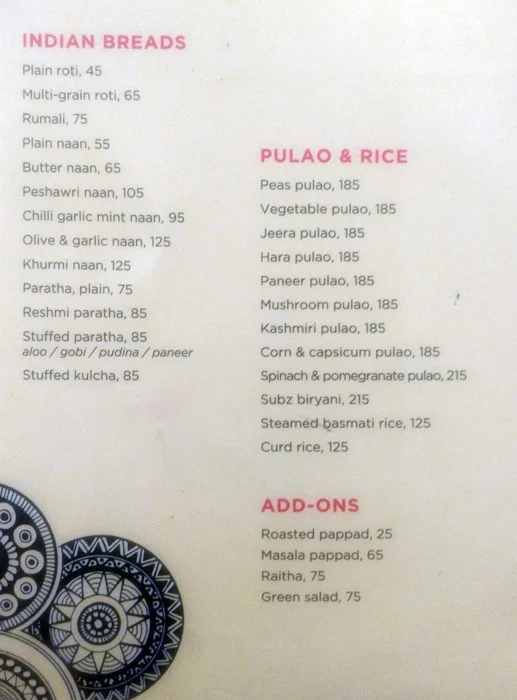 Eden menu 