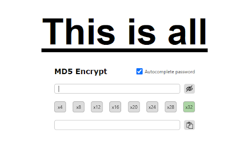 MD5 Encrypt