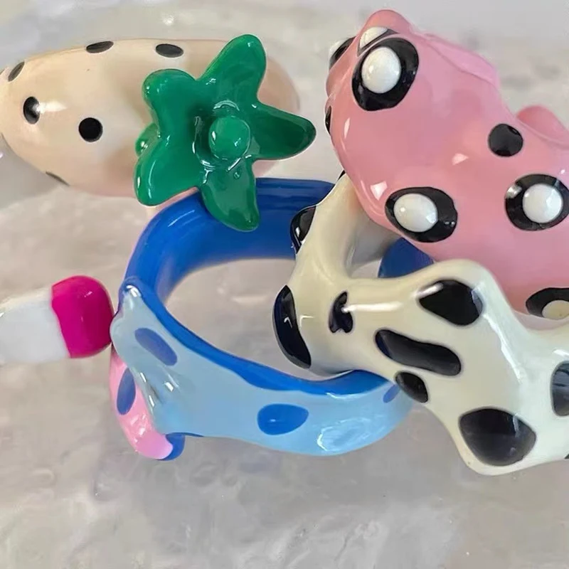Title 10, Bague artisanale avec gouttes dhuile, motif gé...