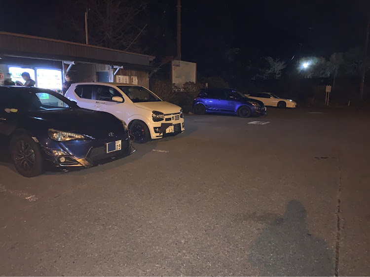 アルトワークスの仕事帰りの寄り道・国見のドリンクシリーズ‪w・国見峠の一時・走り仲間と遭遇に関するカスタム事例の投稿画像1枚目