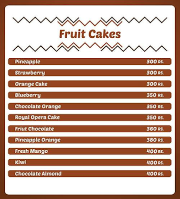 Dessert King Cake Cafe menu 