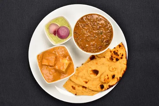 Dal Makhni + Shahi Paneer Thali With Soft Drink (200ml)