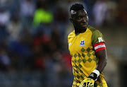 Richard Ofori of Maritzburg United during the Absa Premiership match between Maritzburg United and Polokwane City at Harry Gwala Stadium on March 06, 2020 in Pietermaritzburg, South Africa. 