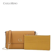 Túi đeo chéo thời trang nữ kèm ví đựng thẻ Luxury Classic Plus One CARLORINO
(Cỡ nhỏ) (Dark Yellow)