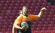 Veteran Frans Steyn during a Springbok training session at Ellis Park.