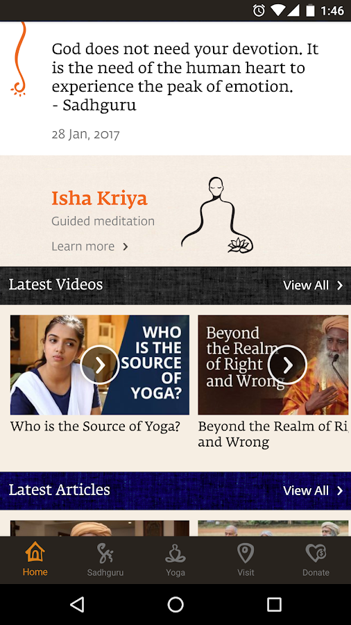    Sadhguru- screenshot  