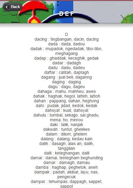 translate bahasa lampung dialek a