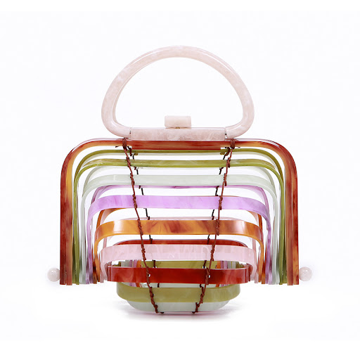 Title 4, Acrylic Hollow Handbag a transparent and stylis...
