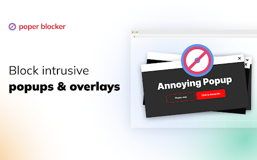 Pop up blocker for Chrome™ - Poper Blocker