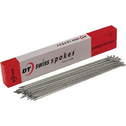 DT Swiss Competition 2.0/1.8/2.0mm Spokes Silver Box of 100