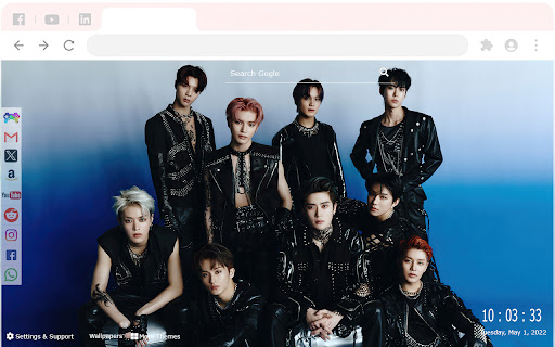 NCT New Tab Extension Wallpapers 2024