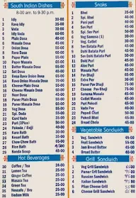 Hotel Shri Krishna menu 1