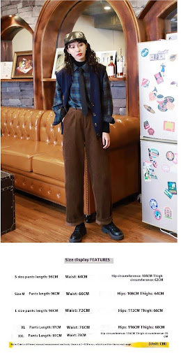 Title 1, Womens High Waist Corduroy Slimming Suit Pants...