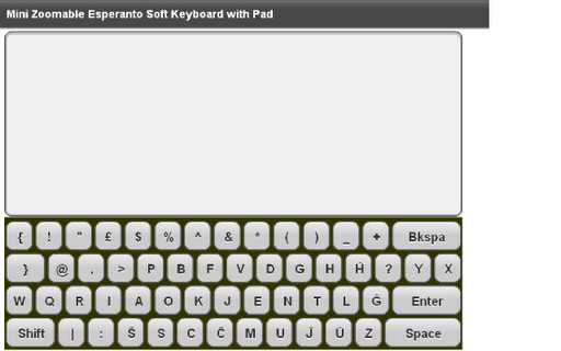 Mini Esperanto Keyboard & Pad