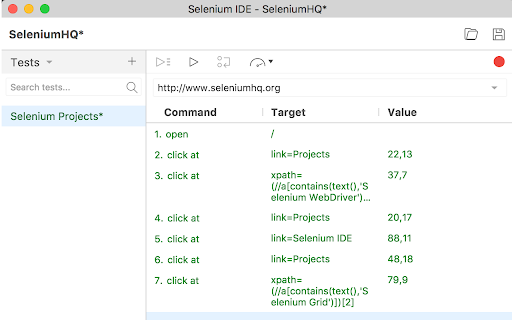 Selenium IDE