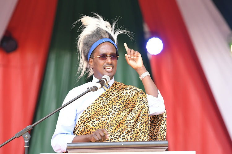 Private Security Regulatory Authority Director General Fazul Mohamed during an event at Uhuru park on March 30, 2024.
