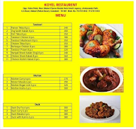 Koyel Restaurant menu 6