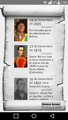 Efemerides de la Patria Grande