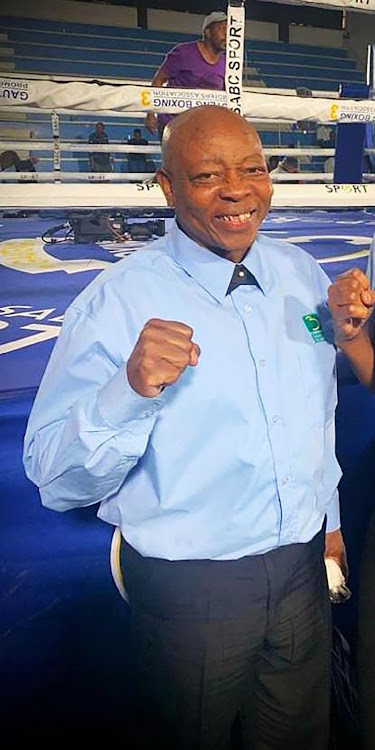 Boxing ring official Linda Ncakeni.