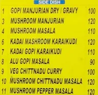 Vallalar Quality Tiffin Centre menu 2