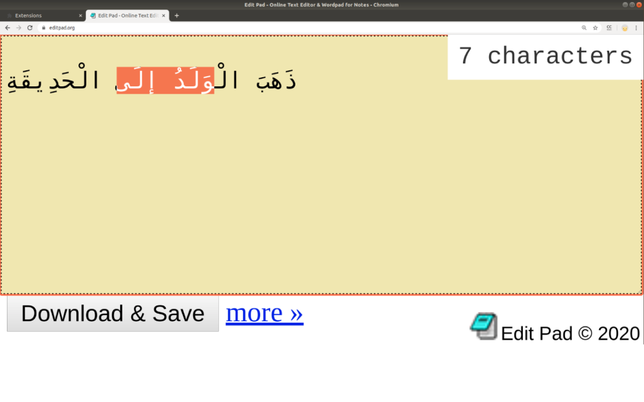 Character Count - Arabic Support Preview image 0