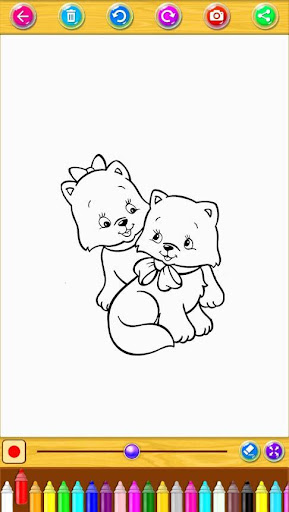 Cute Cat Coloring Book