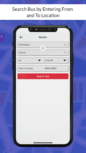 Screenshot GSRTC Live Tracking