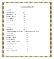 Malaysian Parotta menu 1
