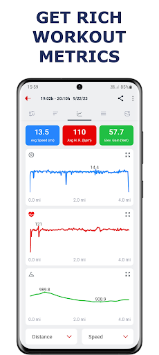 Screenshot Cycling app — Bike Tracker