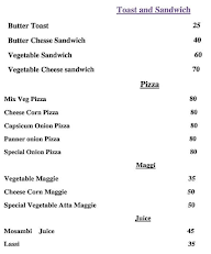 Food and Juice menu 1