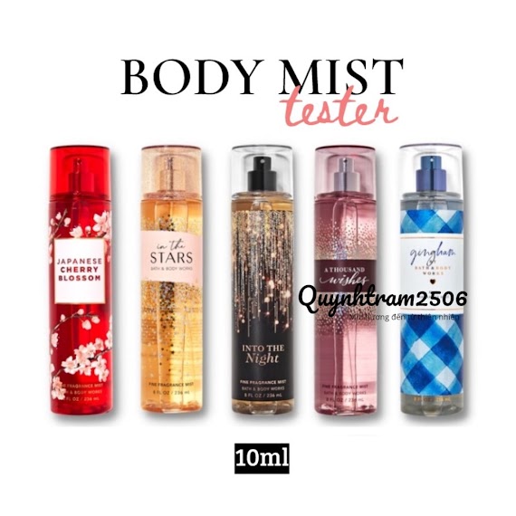 ⁂ Xịt Thơm Toàn Thân Bodymist Bath & Body Works 6 10Ml