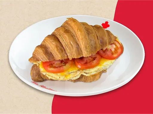 Egg, Cheese & Tomato Croissant Sandwich