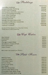 Pudding & Pie menu 2