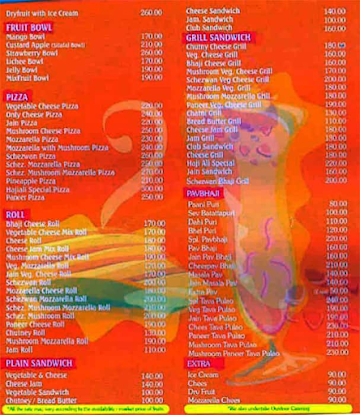 Haji Ali Fresh Fruit Juices menu 