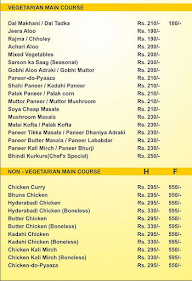 Nirvana Restaurant menu 8