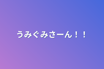 うみぐみさーん！！