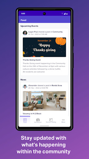 Screenshot Facilio - Tenant Portal