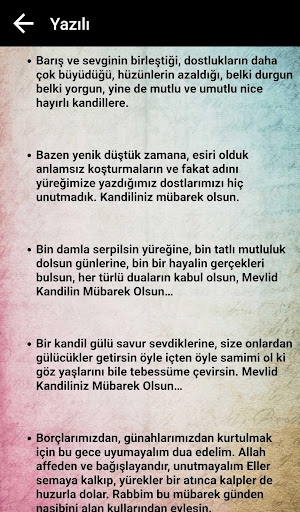 Mevlid Kandili Mesajları