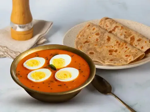 Egg Curry + Lachha Paratha