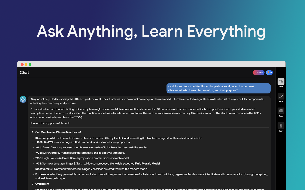 AtomAI: Your All-in-One AI Study Copilot Chrome Extension Image 1