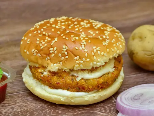 Paneer Tikki Crunchy Burger