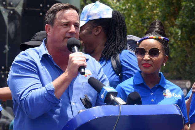 John Steenhuisen, Dr Mpho Phalatse and Lungile Phenyane (not pictured) will vie for the party's top job at its congress in April.