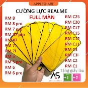 Kính Cường Lực Realme Full Màn Hình 9D C25 C20 C17 C15 C11 C3 C3I C2 C1 8 Pro 7 Pro X7 7I 5 Pro 6 Pro 3 Pro 5I 6I 5S